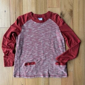 Vicki Wayne size‎ Medium M sweater rusted color front pocket